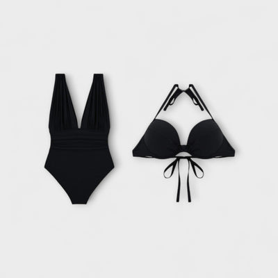 Miravo - Formender Badeanzug mit tiefem Ausschnitt & verstellbarem Halter