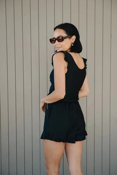 Agnes | Badeanzug mit Rüschen und Büstenhalter