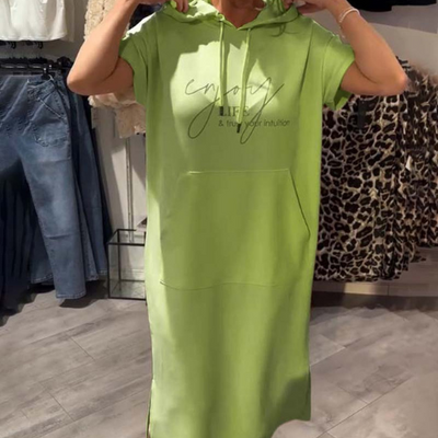 Ebba | Lockeres Kleid mit Kapuze und femininer Passform