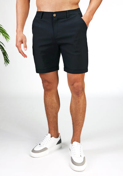 Chino | Shorts Schwarz