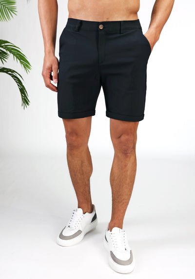 Chino | Shorts Schwarz