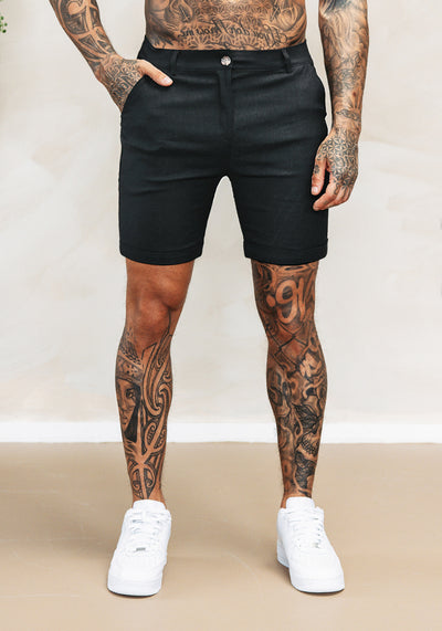 Chino | Shorts Schwarz
