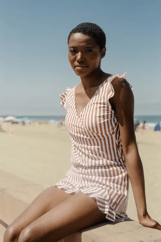 Agnes | Badeanzug mit Rüschen und Büstenhalter