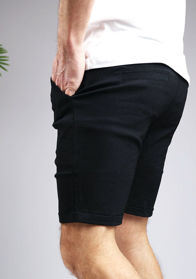 Chino | Shorts Schwarz