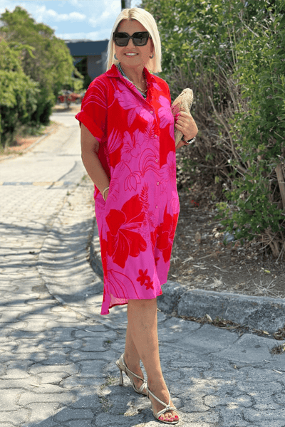 Naomi | Kleid mit Blumenmuster