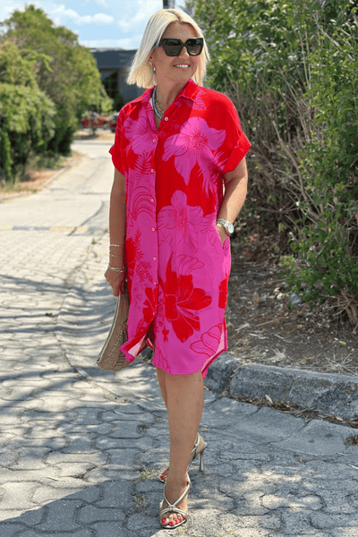 Naomi | Kleid mit Blumenmuster